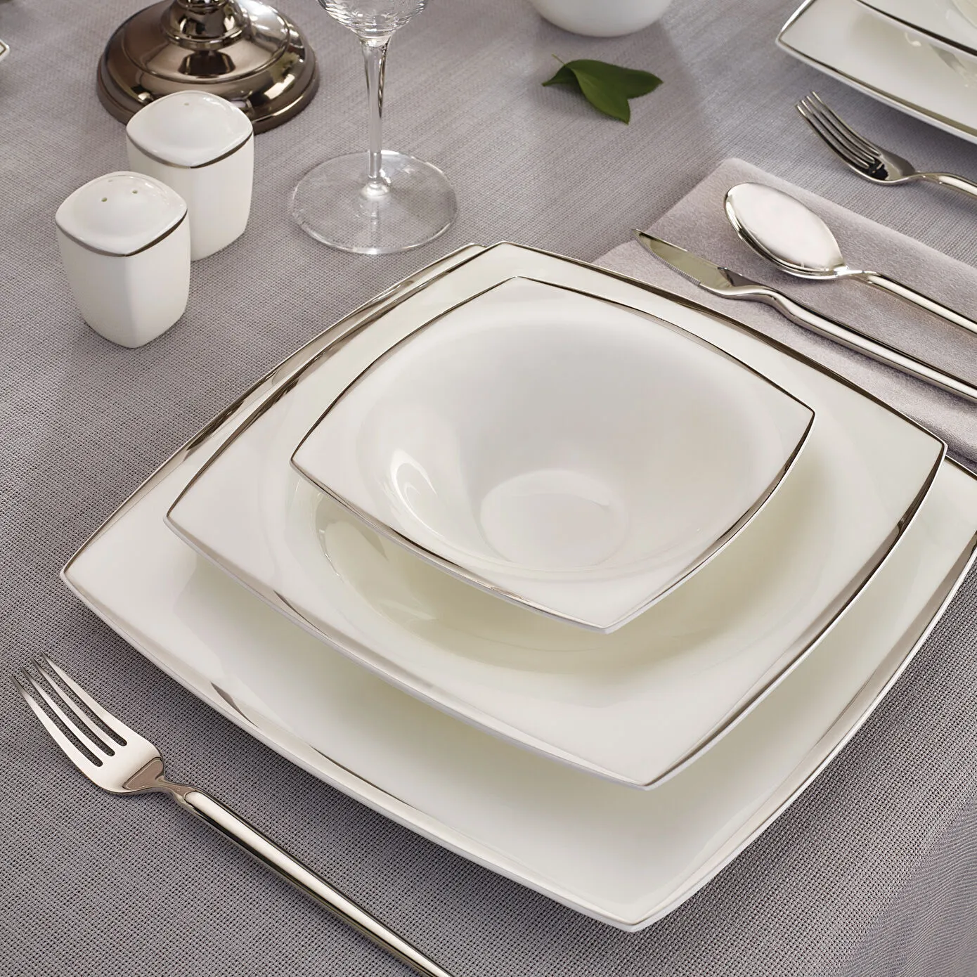 KARACA FINE PEARL AGATE PLATIN 62 PRÇ YMT KARE