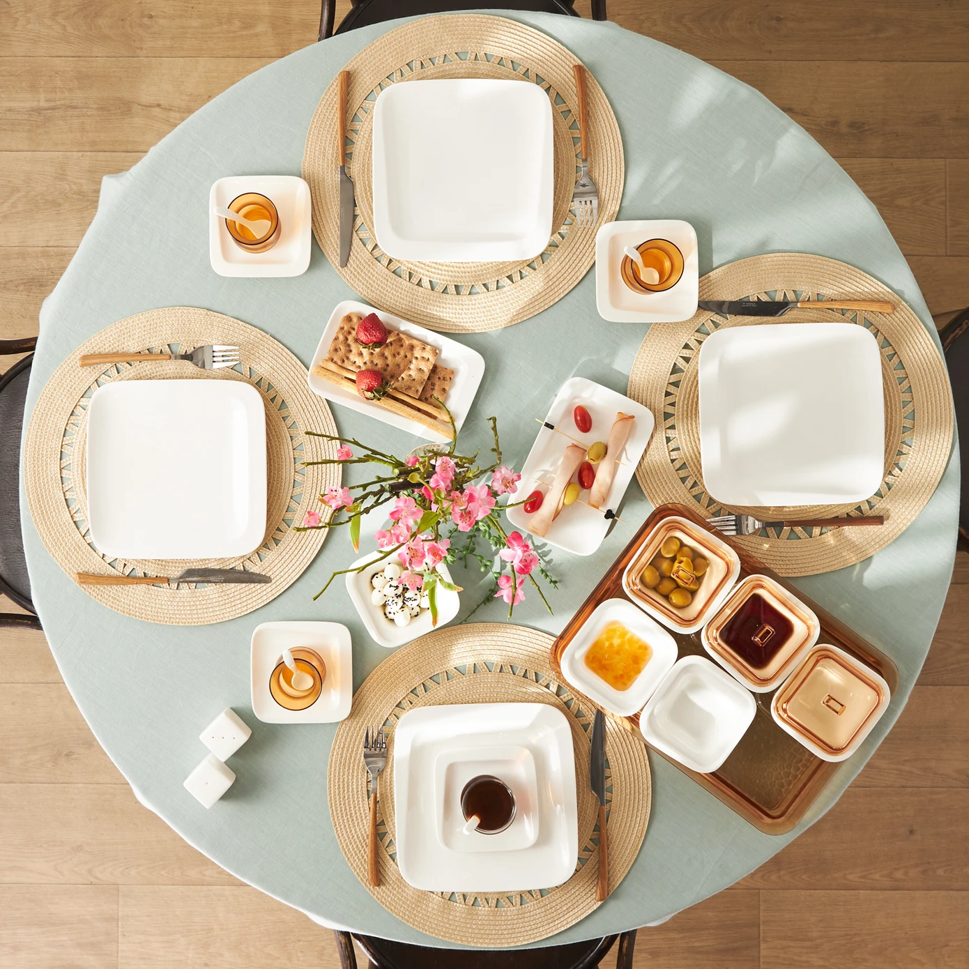 KARACA FABIO AMBER 41 PRÇ KAHVALTI SETİ KARE