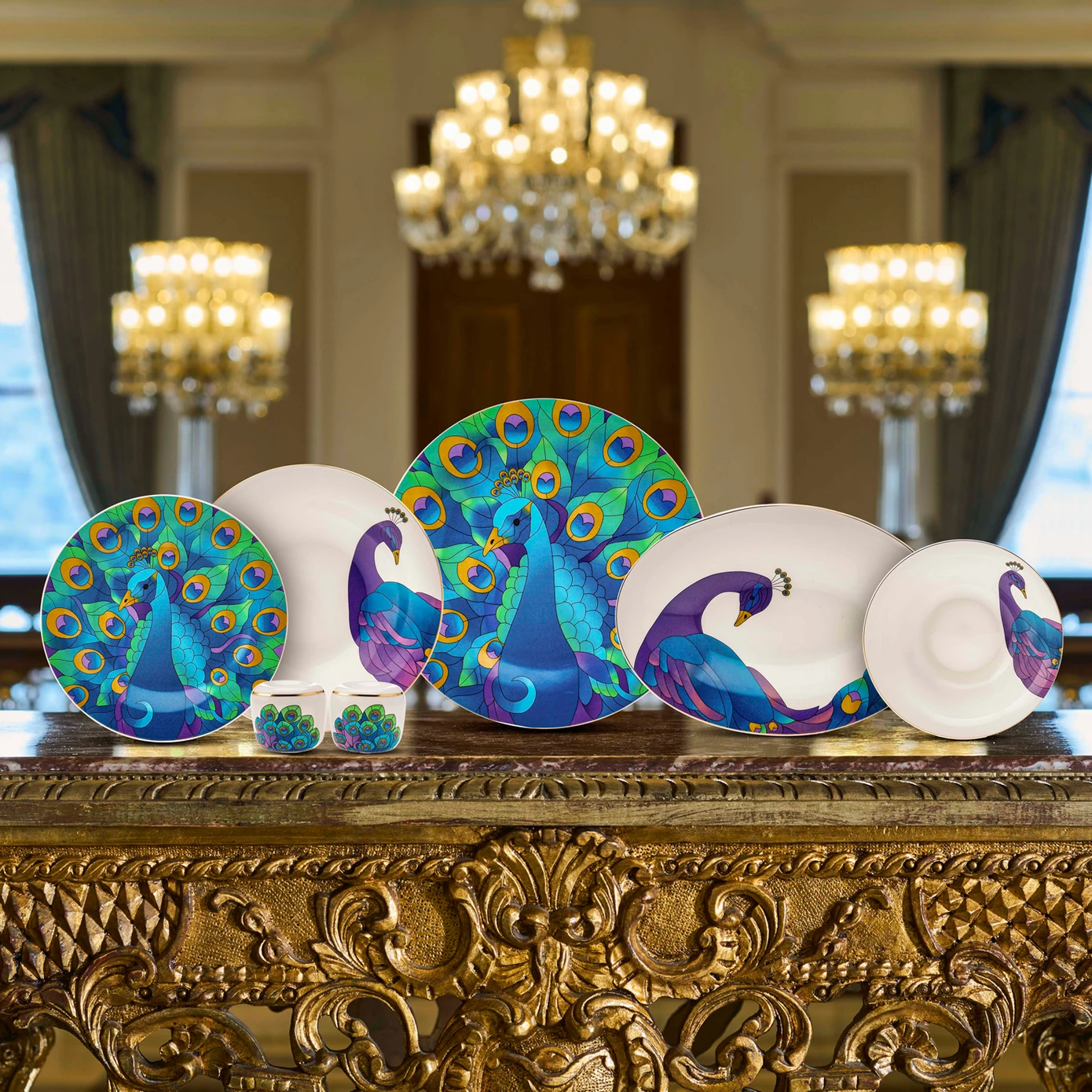 KARACA X THE SHOP ÇIRAĞAN PALACE FINE PEARL 28PRÇ YEMEK TAKI