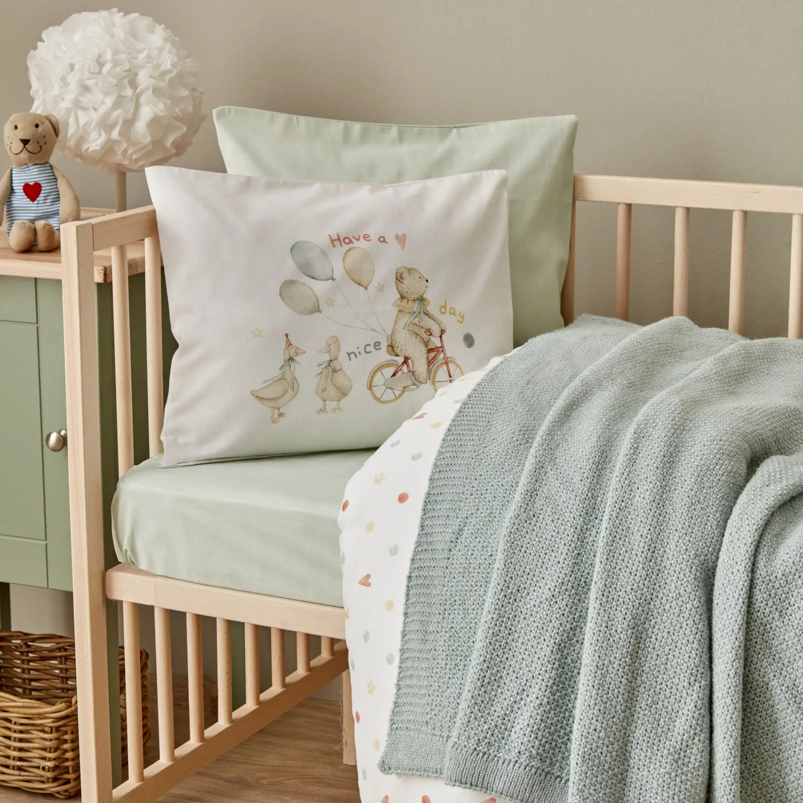 [000001000002838001] KARACA HOME LITTLE HONEY TRIKO BAT, MİNT