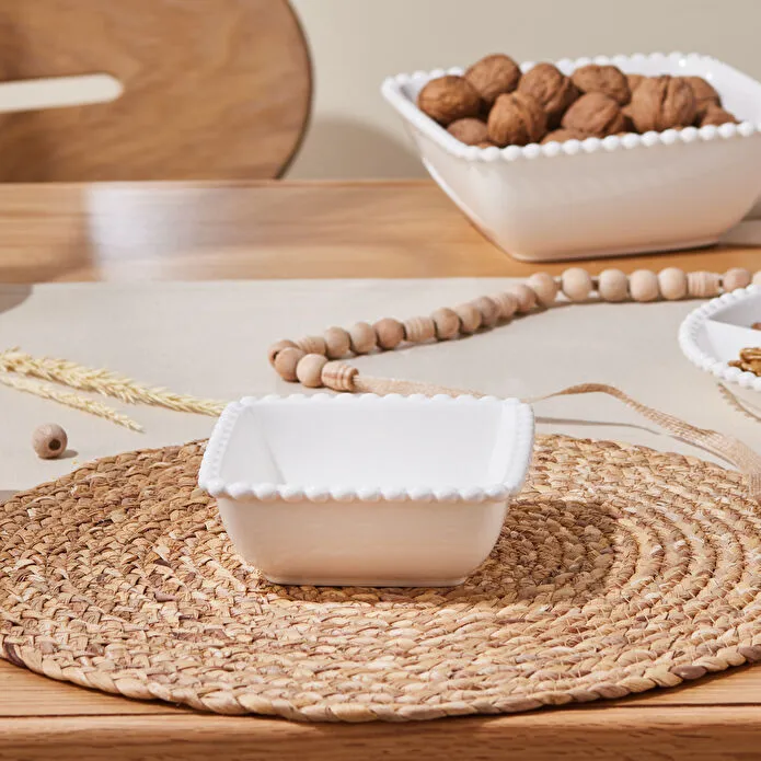 [1000019911001] KARACA CARMEN PERLA KASE 14 CM, BEYAZ