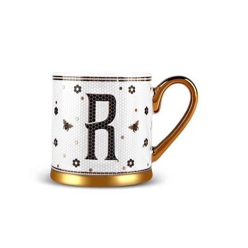 [1000003867001] KARACA R HARFLİ KUPA 330 ML, BEYAZ