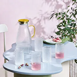 [1000000382001] KARACA COMO 7 PARÇA SU SETİ, GOLD