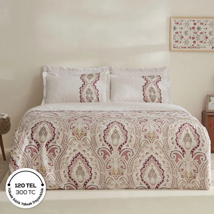 [1000196761002] LEMY PAMUK SATEN  N, ÇİFT KİŞİLİK, BORDO