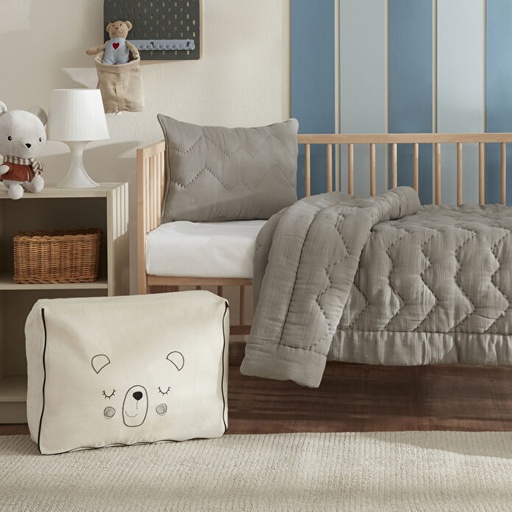 [1000197420001] BEBEK ARDEN YASTIK YORG, 100X150 CM, GRİ