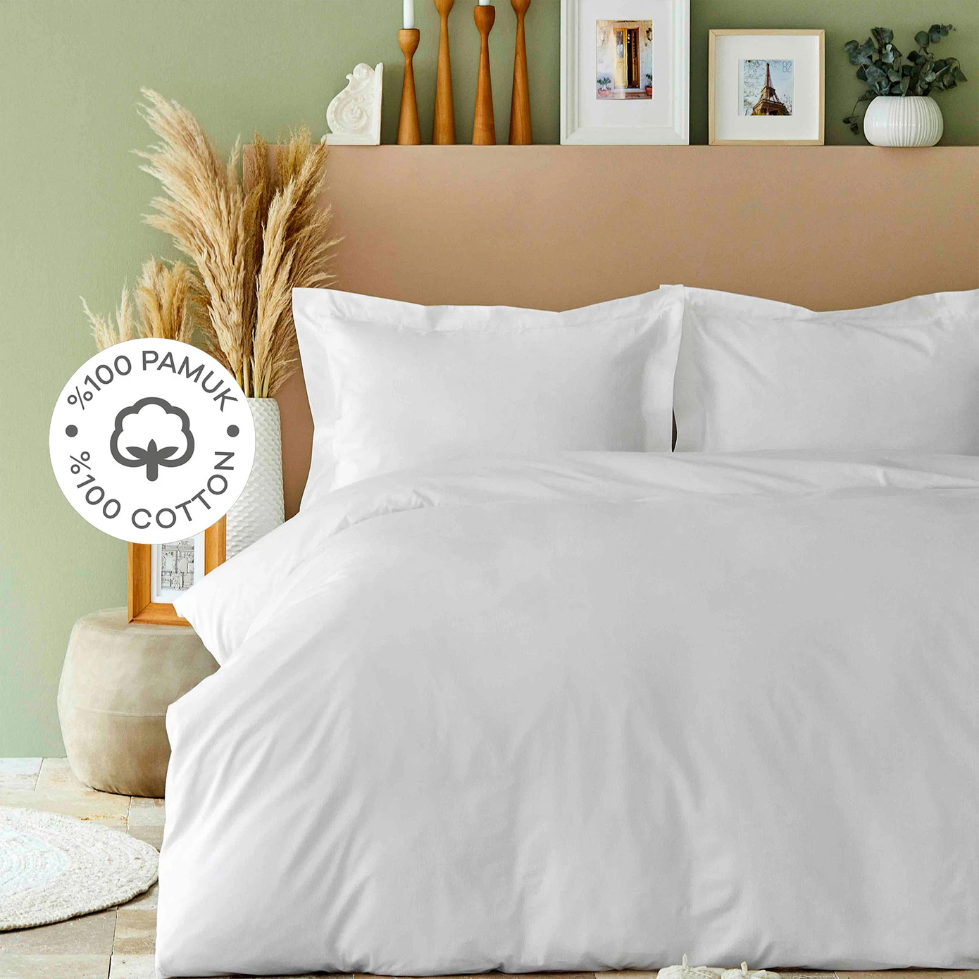 [200.18.01.0064] BACK TO BASIC WHITE TEK KS DUVET COVER SET