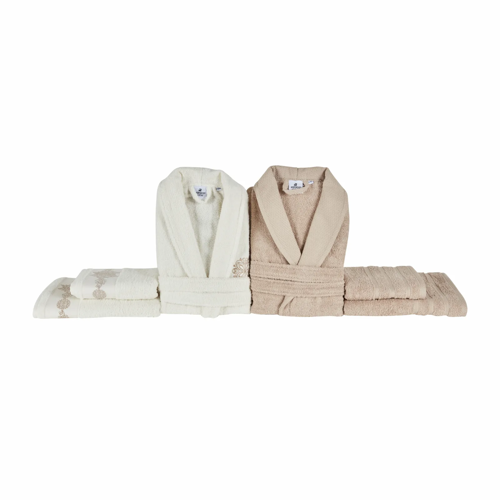[200.22.04.0074] KH CECILIA WHITE-BEIGE FAMILY BATHROOM SET