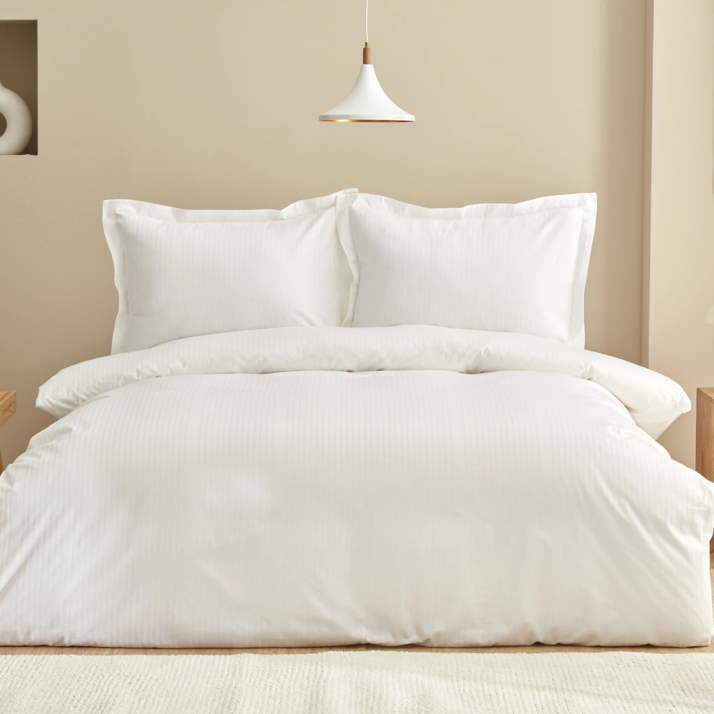 [200.21.01.0749] UNIQ WHITE 100% PMK SATIN TEK KS DUVET COVER TKM