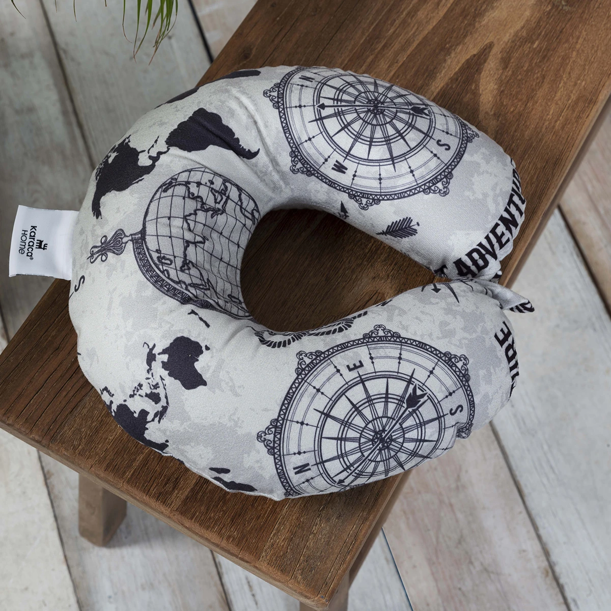 [200.20.01.0425] VISCO COMFY MAP TRAVEL NECK PILLOW