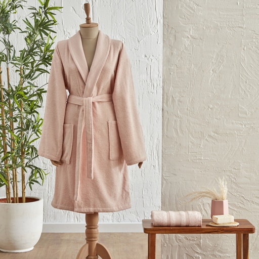 [200.22.05.0094] KH MARION PUDRA 100% COTTON BATHROBE SET L/XL