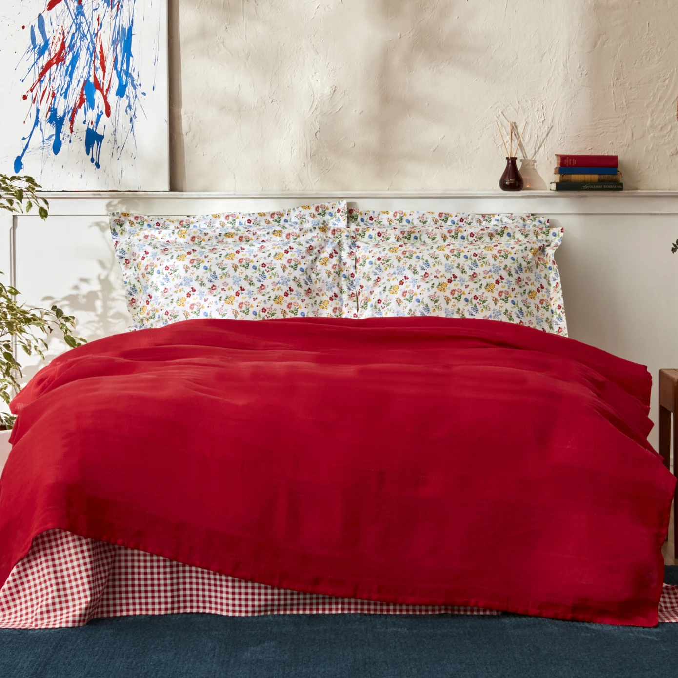 [200.22.14.0025] KH NOYA RED 100% COTTON TEK KS RNF PIKE TK