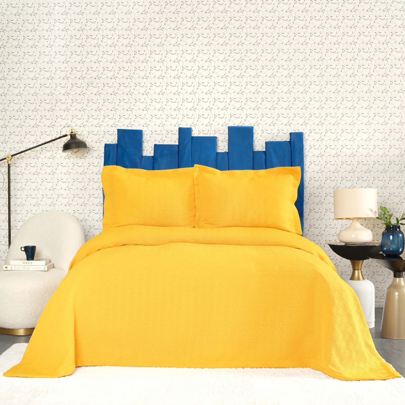 [200.21.01.0044] CEDRIC YELLOW DOUBLE BED MATTRESS