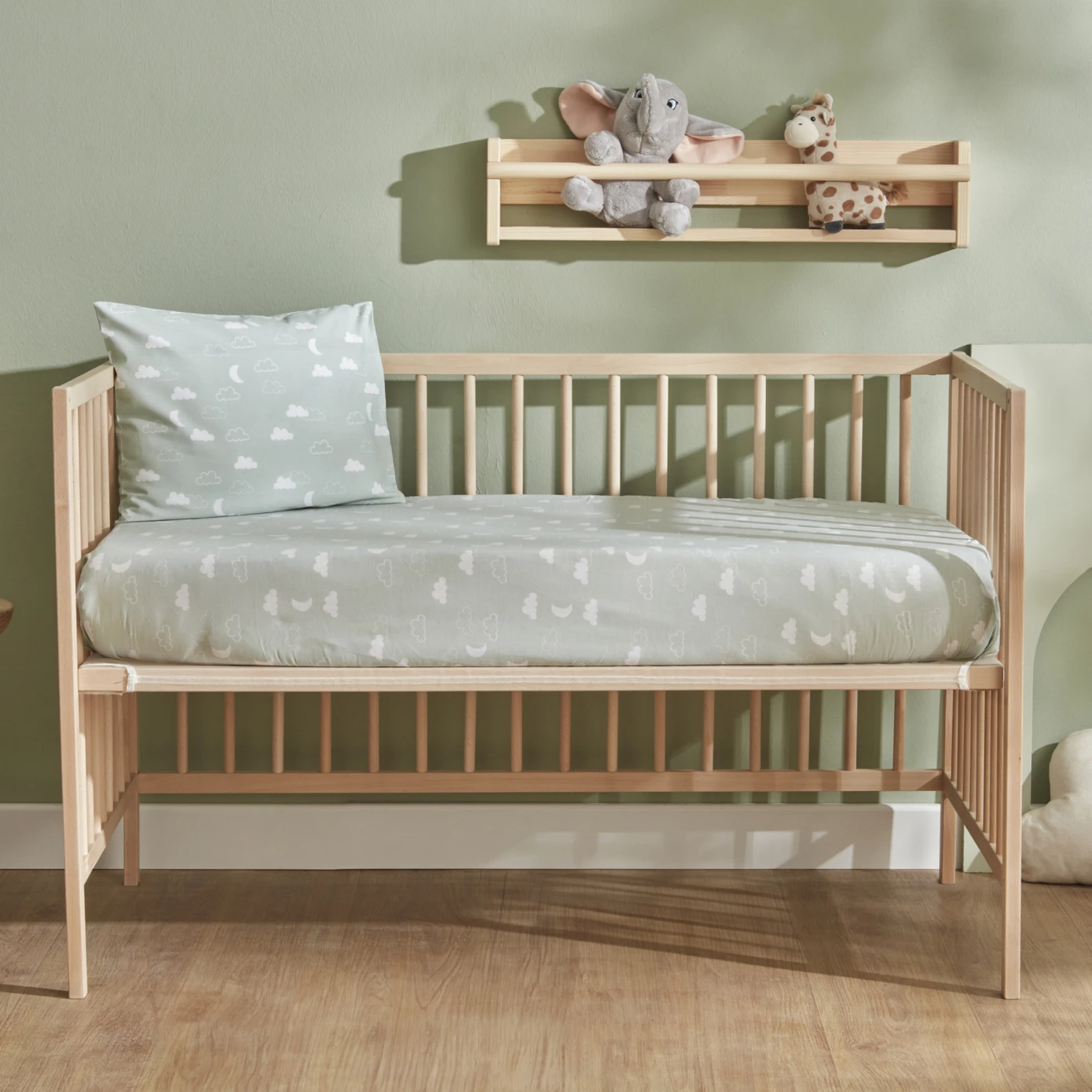 [200.22.11.0313] KARACA HOME BEBEK CLOUDY MINT YASTIK ÇARŞAF SET