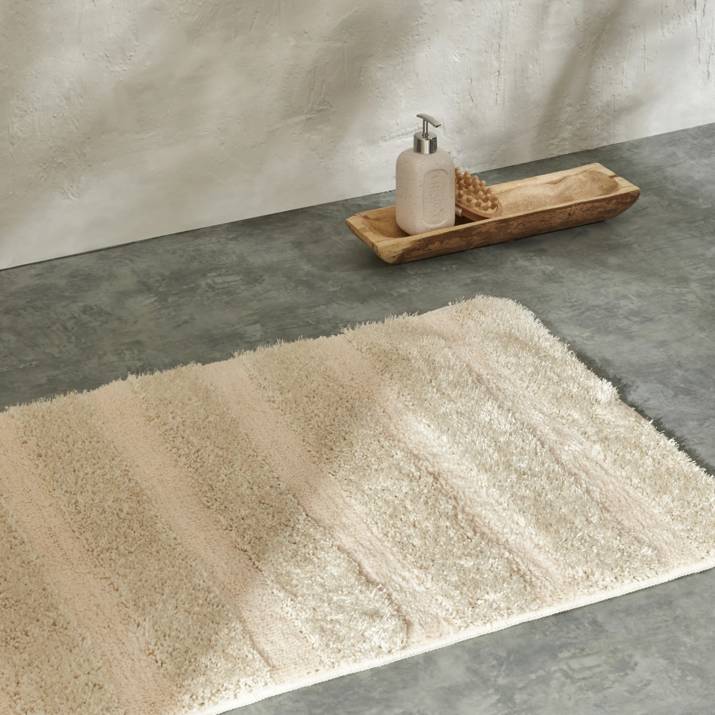 [200.22.05.0185] KH GLACE ECRU BATH MAT