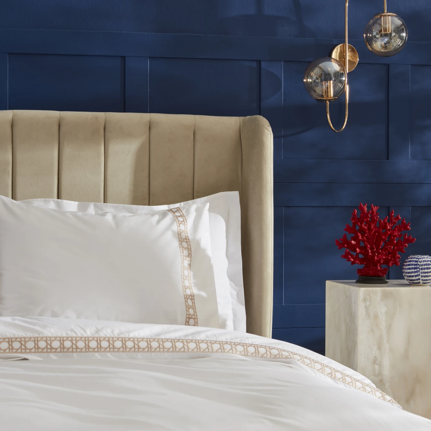 [180.01.01.1344] NAU RATTAN BEIGE PERCALE ÇİFT KİŞİLİK NEVRESİM TK