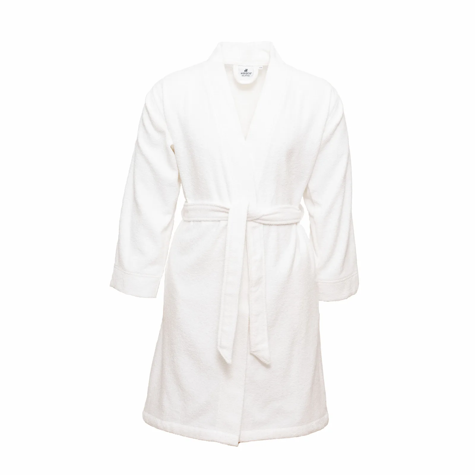 [200.21.01.0618] ROMA OFFWHITE REGULAR KIMONO 100% COTTON BATHROBE S/M