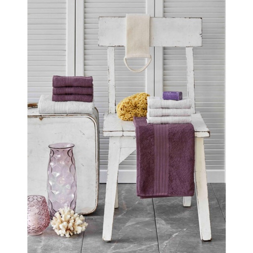 [200.17.01.0231] DELORA MURDUM/GRAY TOWEL SET 8 PRC