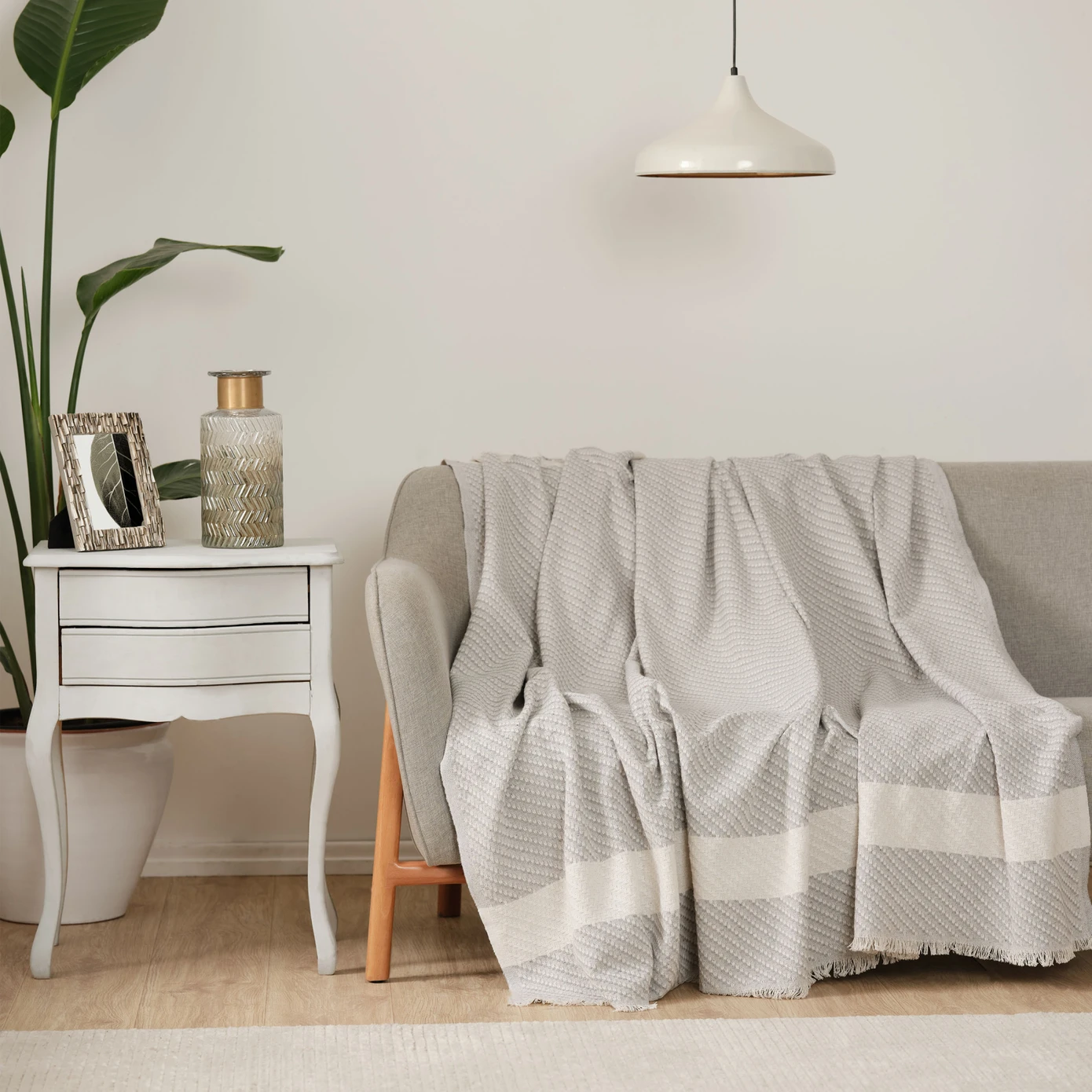 [200.21.01.0710] KH WILMA GRAY SOFA COVER 170X210