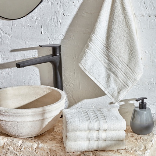 [200.21.01.0733] KH ROAD OFF WHITE 4-PIECE TOWEL SET 50X90