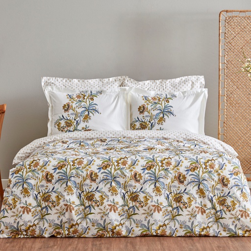[200.22.05.0027] KH INDRA YELLOW 100% COTTON DOUBLE KS DUVET COVER SET PP