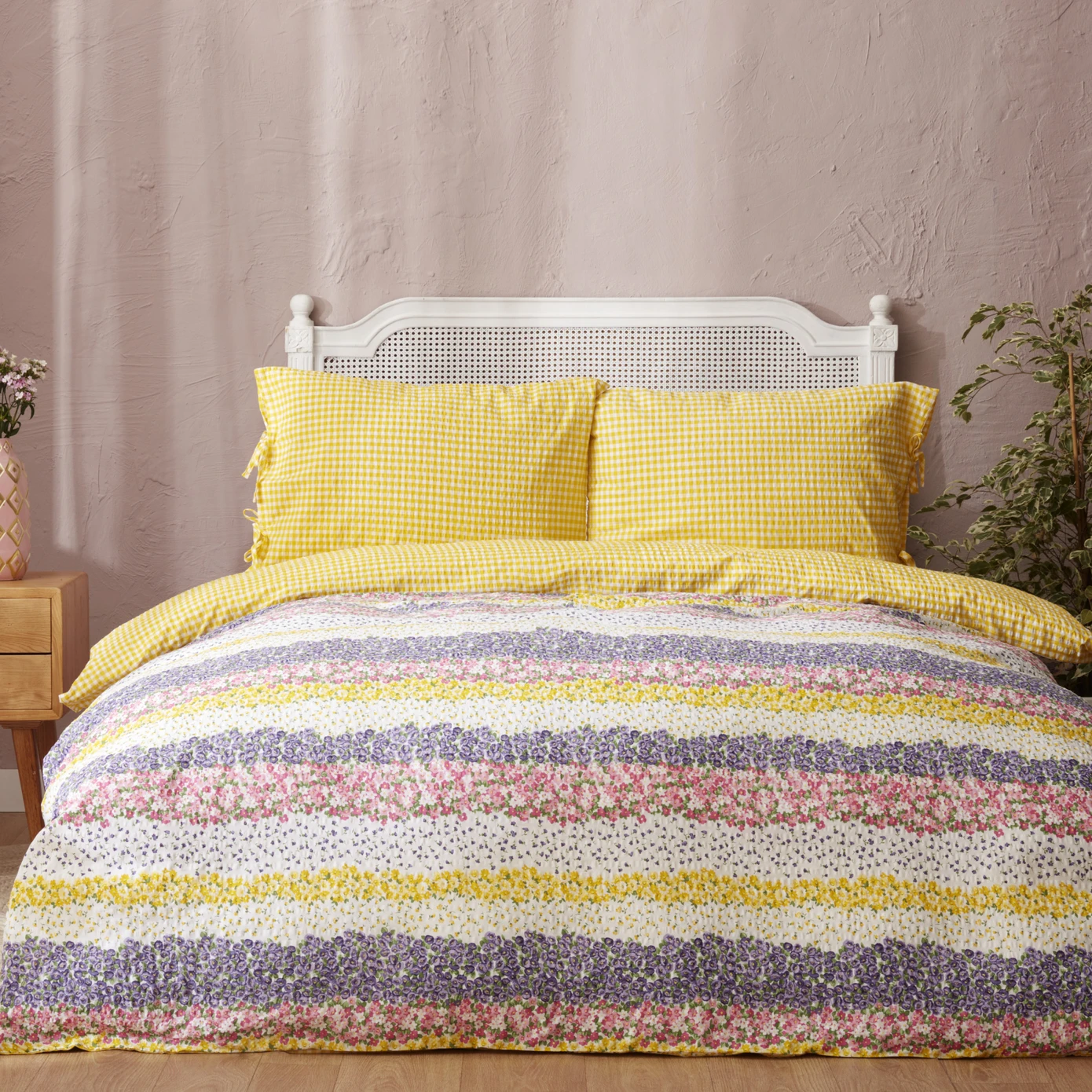 [200.22.01.0134] PARI LILA NONIRON DOUBLE KS DUVET COVER SET