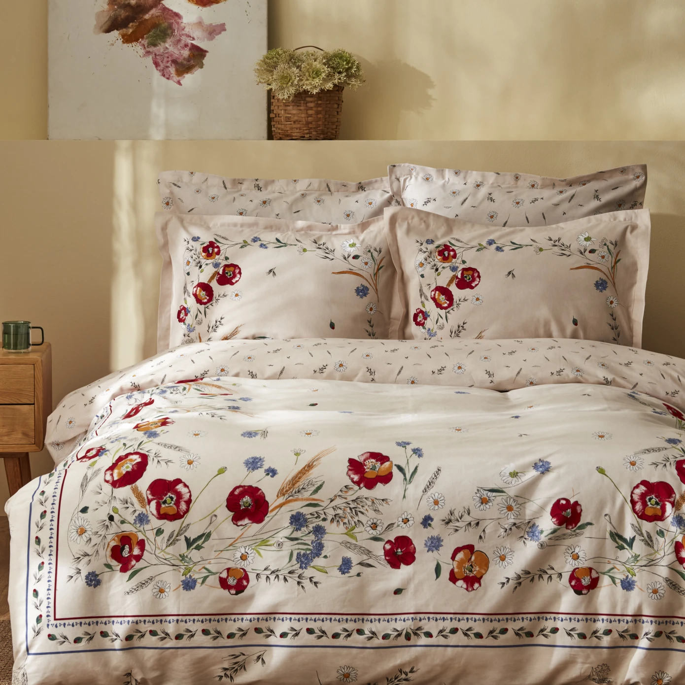 [200.22.14.0094] ARINA WHITE 100% PMK DOUBLE DUVET COVER SET