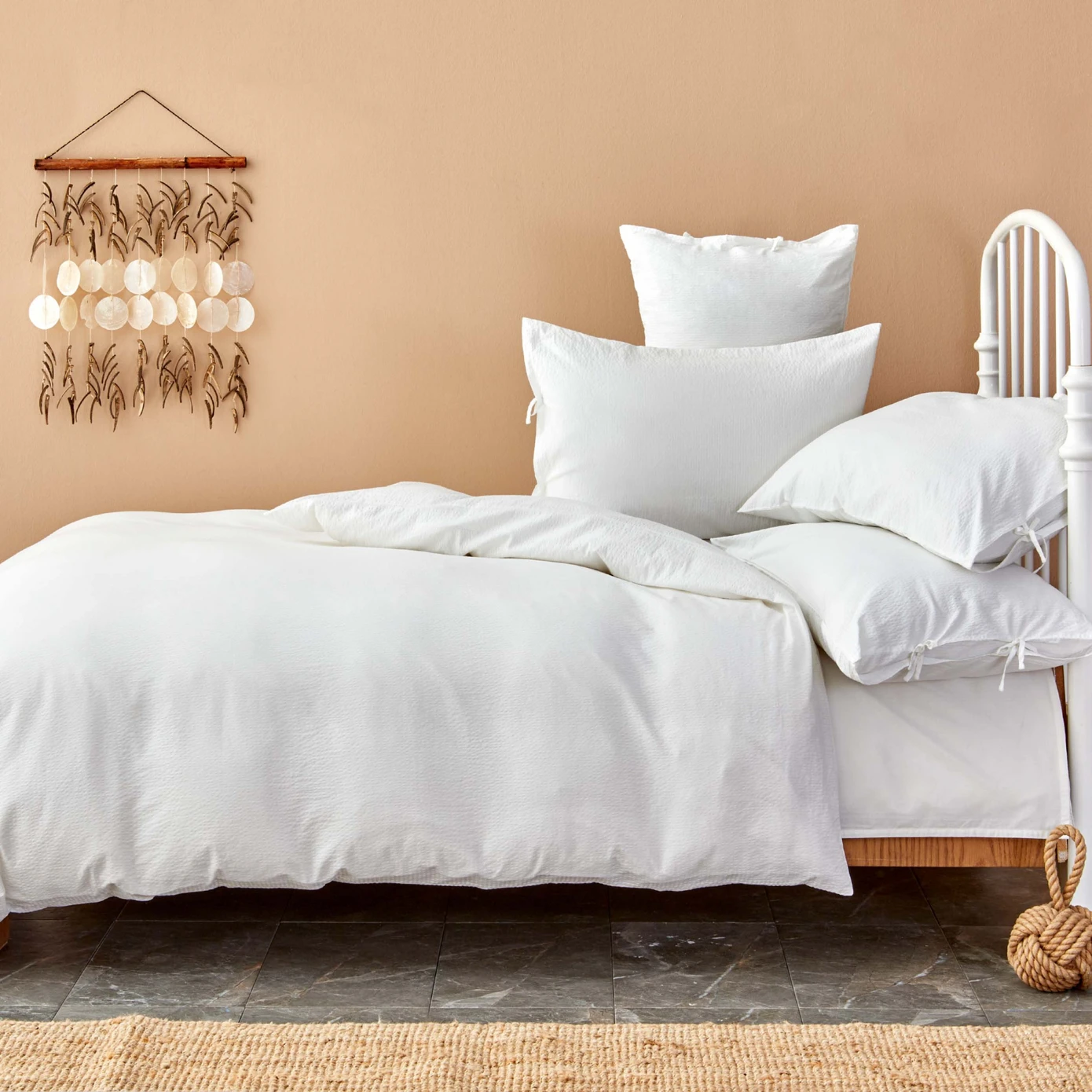 [180.01.01.0406] NAU PRUVA WHITE DOUBLE KS DUVET COVER SET