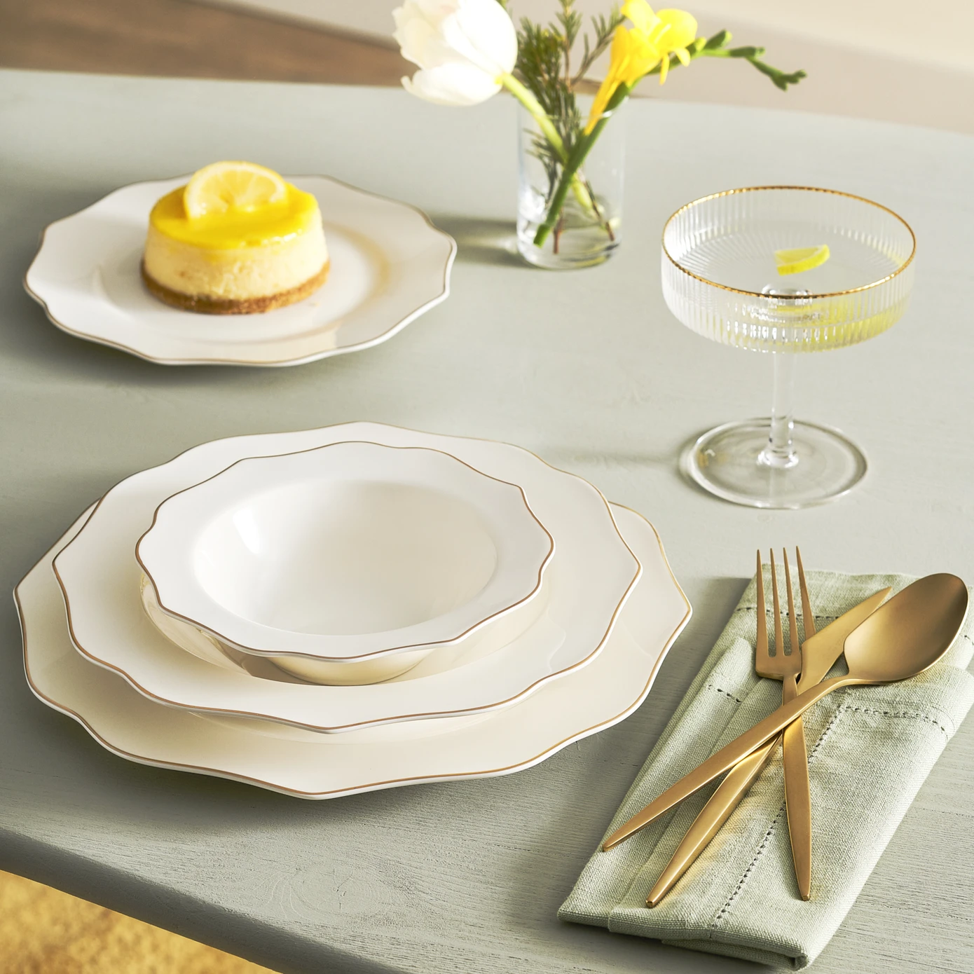 [153.03.06.9538] KARACA KATE 24 PIECE DINNER SET FOR 6 PEOPLE