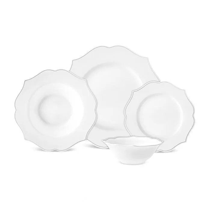 [153.03.06.9766] KARACA MELında 24 PIECE DINNER SET FOR 6 PEOPLE