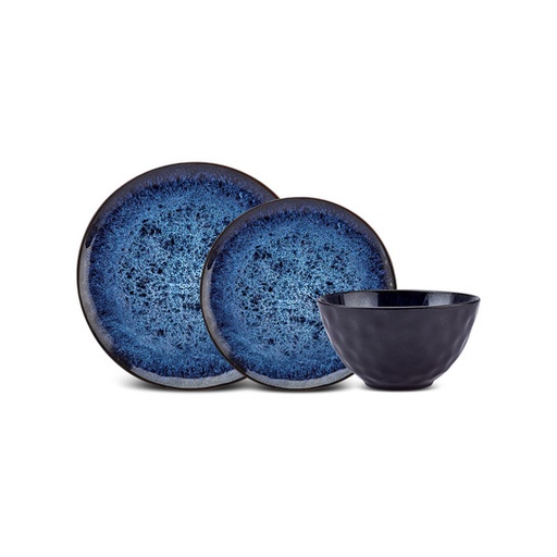 [153.03.08.3281] KARACA MARBELLA REACTIVE 18 PIECE DINNER SET FOR 6 PEOPLE