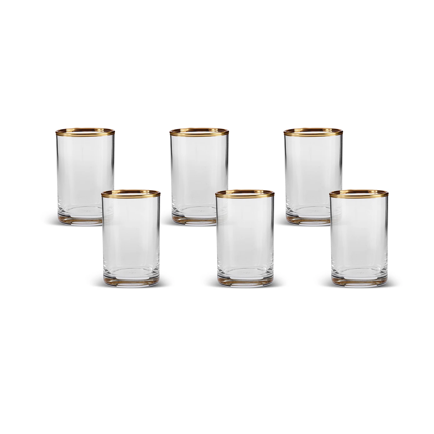 [153.03.08.4438] KARACA GİZEM 6 PACK COFFEE SIDE GLASS GOLD