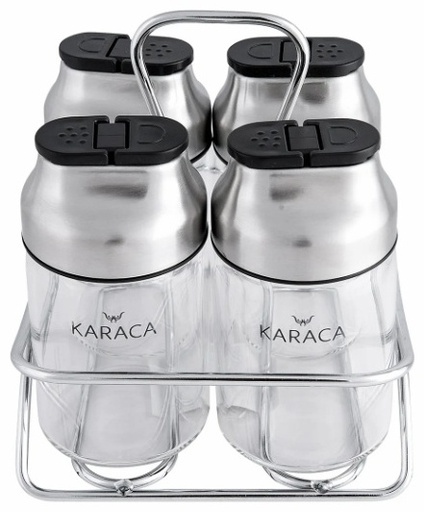 [153.03.06.1691] KARACA DIMPLE STEEL 5 PARÇA BAHARAT SETİ