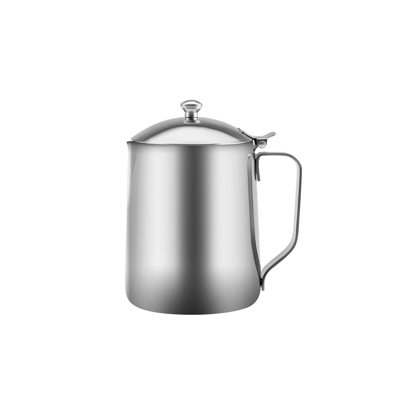 [153.03.08.3517] KARACA BARISTA STEEL MILK POT WITH LID 0.7 LT