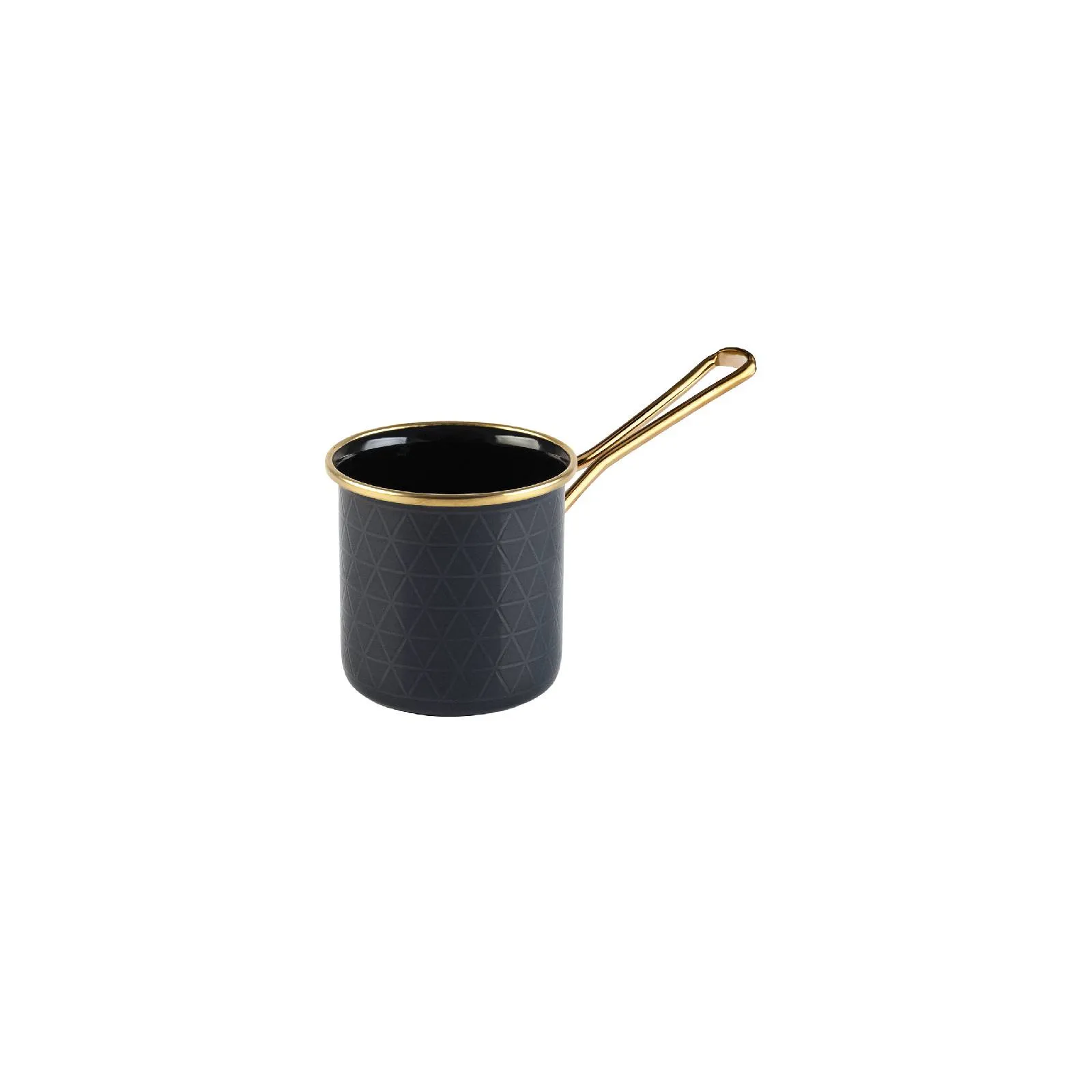 [153.09.01.1157] KARACA CRYSTAL ENAMEL SMALL SIZE COFFEE POT ANTHRACITE