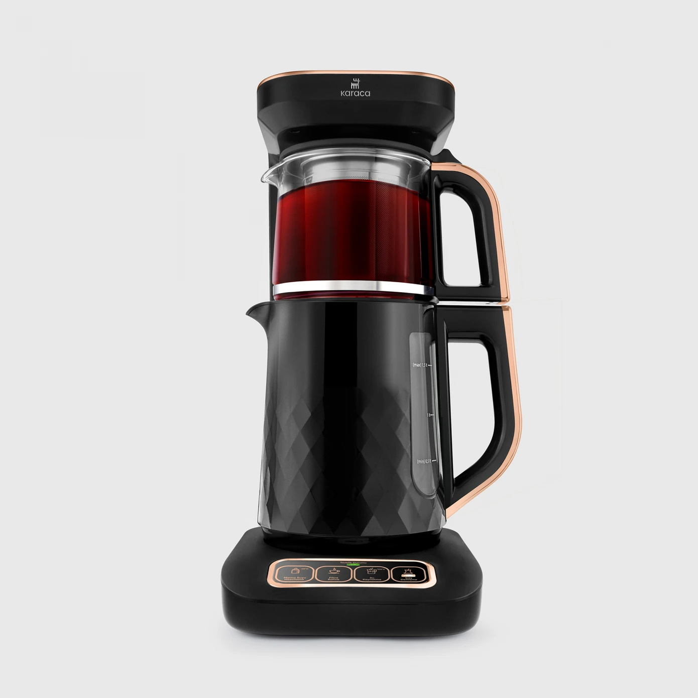 [153.09.01.3387] KARACA ÇAYSEVER ROBOTEA PRO QUARTZ 4 IN 1 BLACK COPPER
