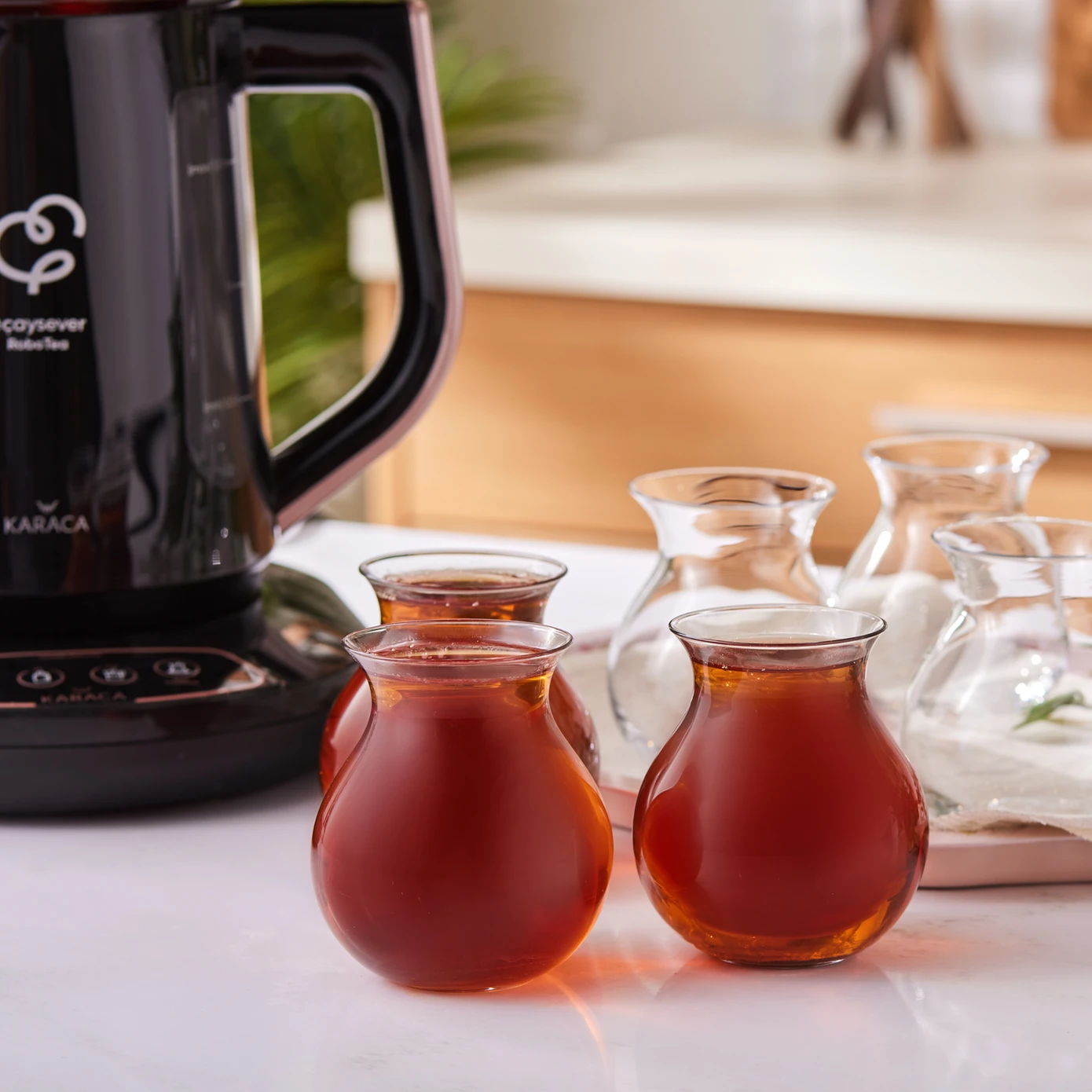 [153.03.06.4915] TATLICAN 6-PIECE TEA CUPS SET FROM KARACA REFİKA