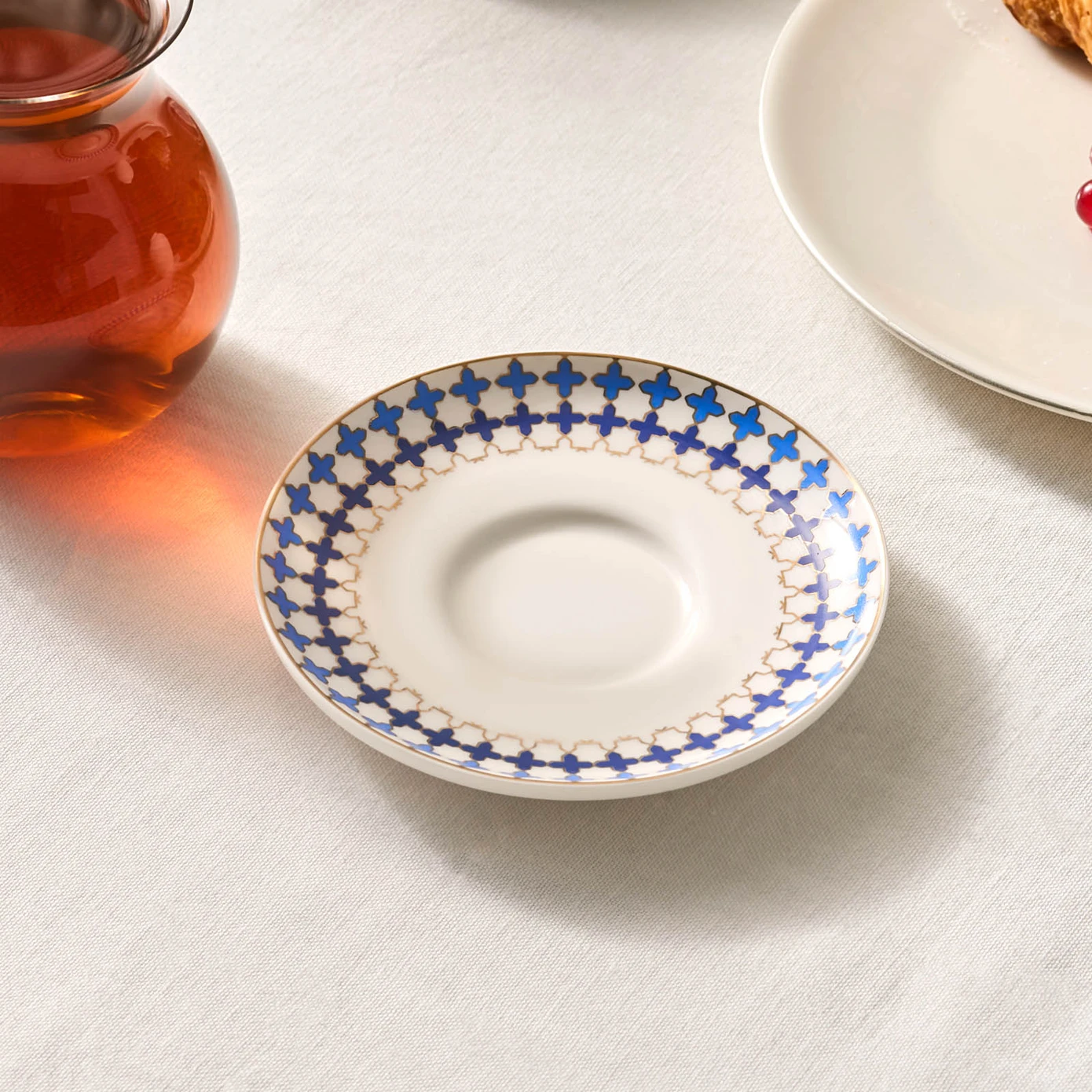 [153.09.01.2796] TATLICAN ANATOLIAN PORCELAIN TEA PLATE FROM KARACA