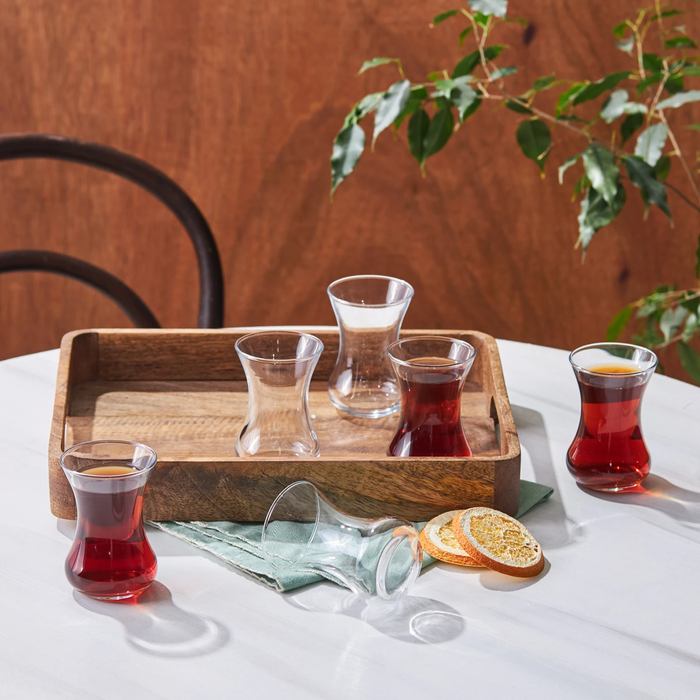 [153.03.08.1159] KARACA VEFA TEA CUPS SET OF 6