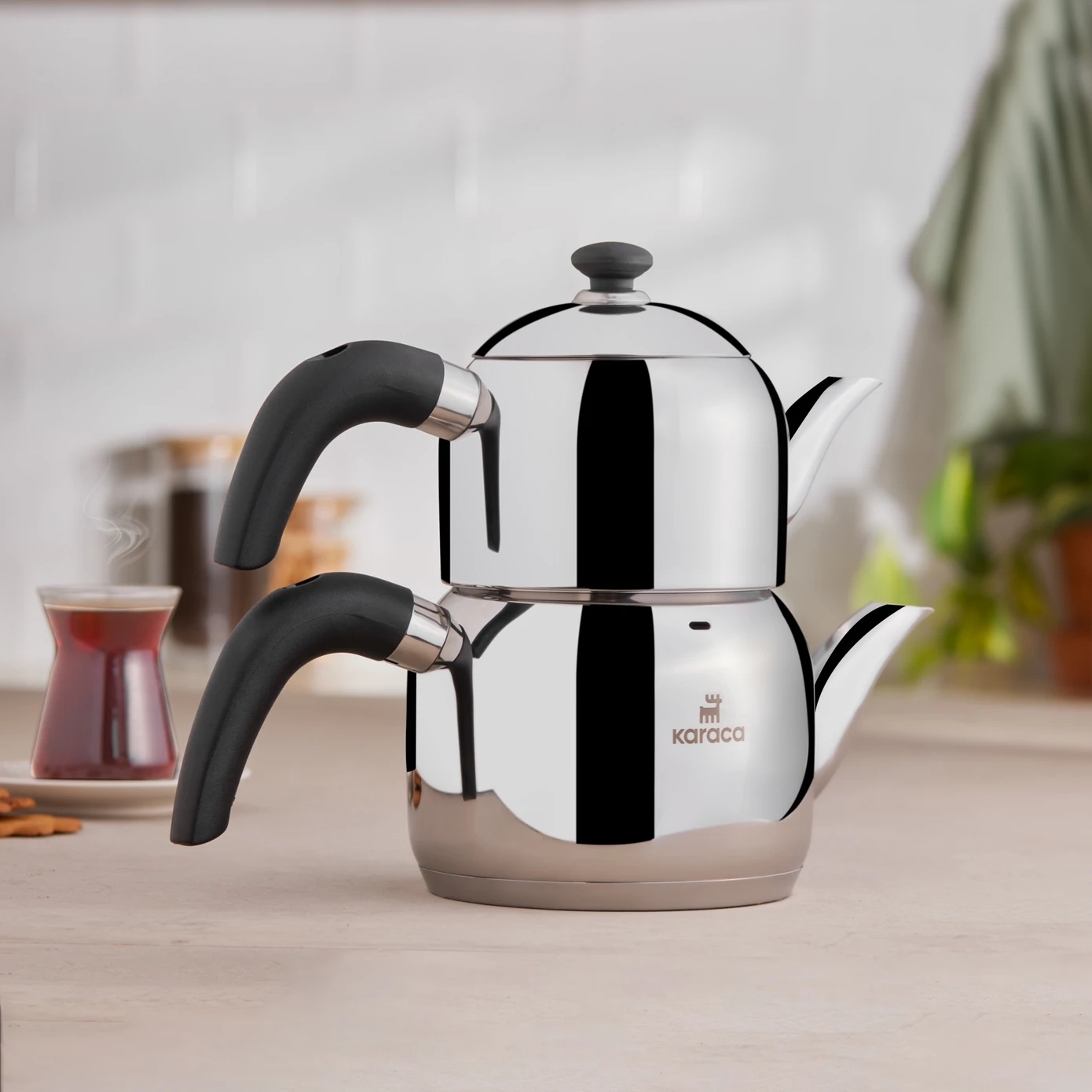 [153.03.08.2251] KARACA EDGE MINI TEAPOT SET BLACK