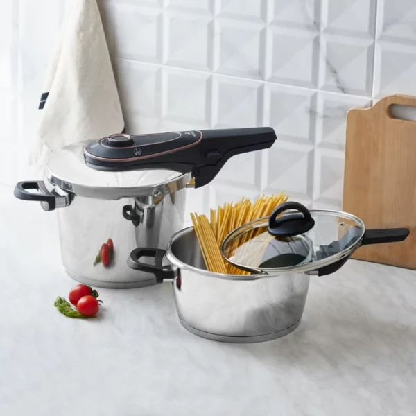 [153.03.08.2043] كاراجا ديسكفري 4+6 لتر طنجرة الضغط روز