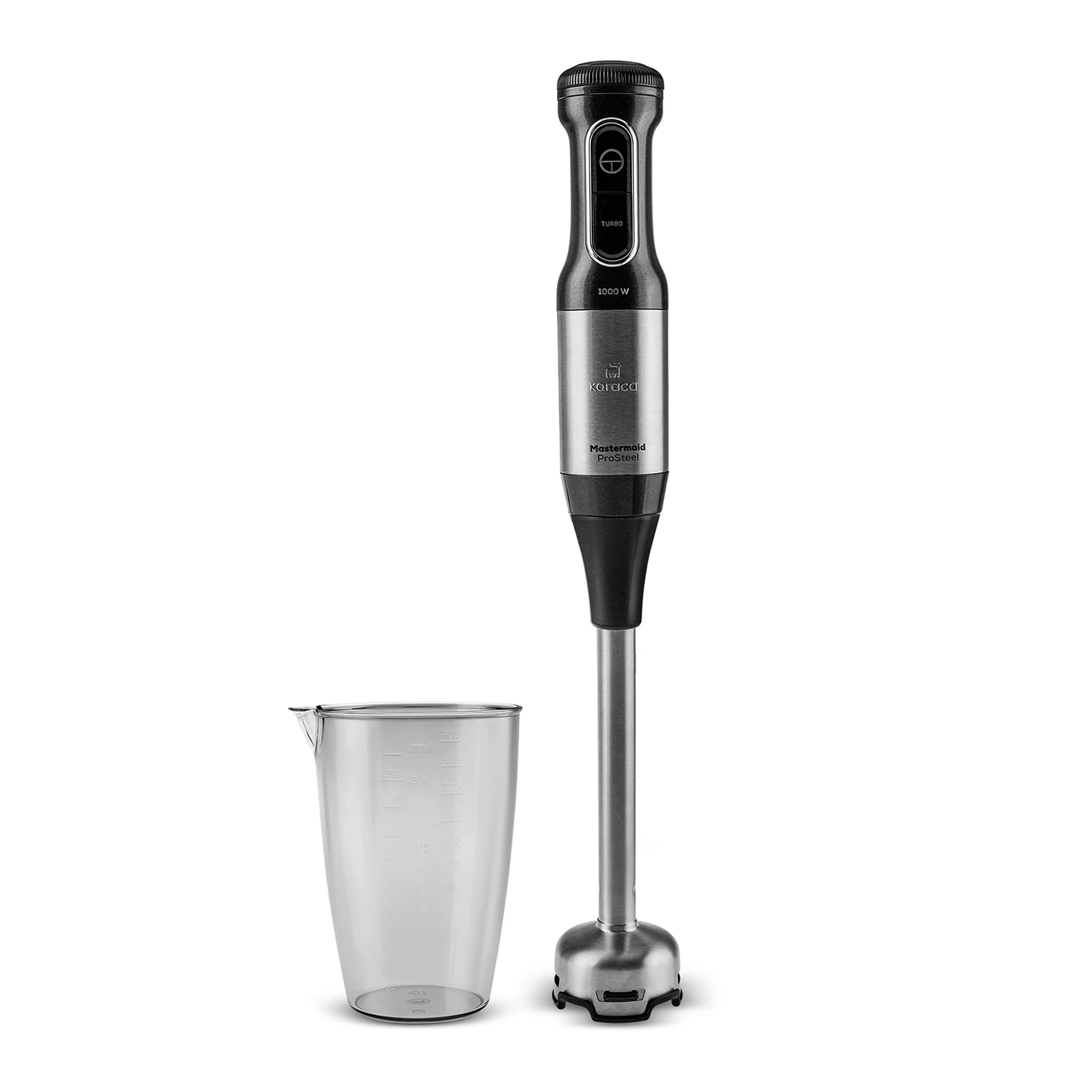 [153.09.01.2065] KARACA MM PROSTEEL 1000 HAND BLENDER BLACK - INOX