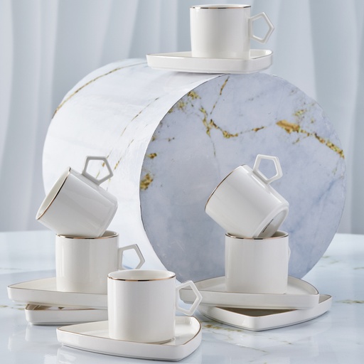 [153.03.06.8330] KARACA STREAMLINE GEO 90 ML COFFEE CUP FOR 6 PEOPLE