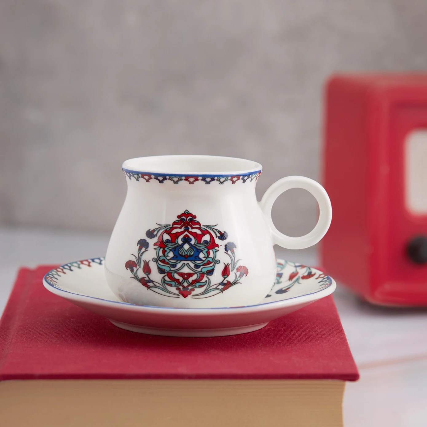 [153.03.06.5677] KARACA HATTAT 90 ML COFFEE CUP FOR 6 PEOPLE