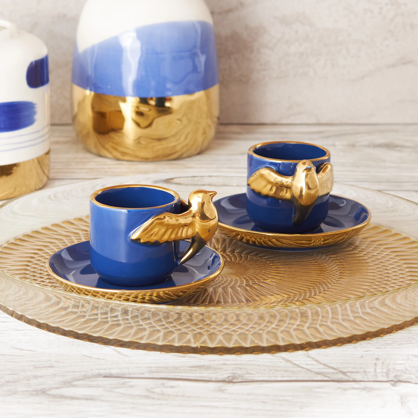 [153.03.06.6518] KARACA CANARY 75 ML COFFEE CUP FOR 2 PEOPLE