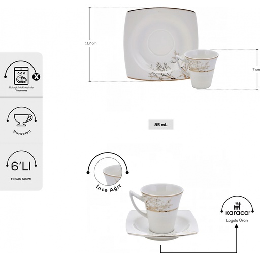 [153.03.07.9493] كاراجا الخريف 6 كوب قهوة