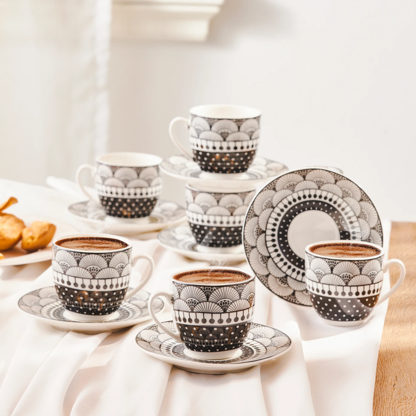 [153.03.05.0160] KARACA AYSEL 85 ML COFFEE CUP FOR 6 PEOPLE