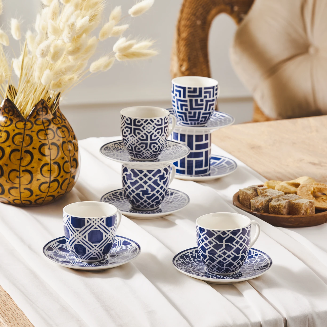 [153.03.05.0271] KARACA DORIS 90 ML COFFEE CUP FOR 4 PEOPLE