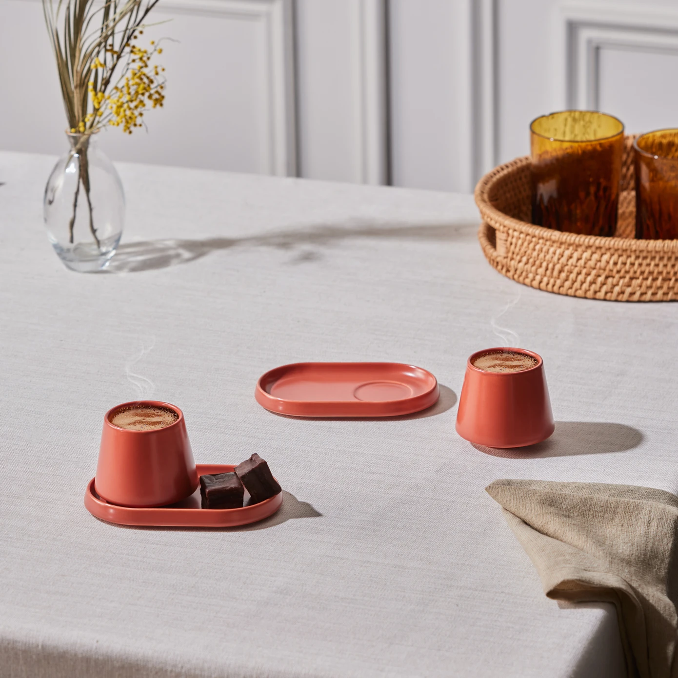 [153.03.05.0287] KARACA EQUAL 80 ML COFFEE CUP FOR 2 PEOPLE
