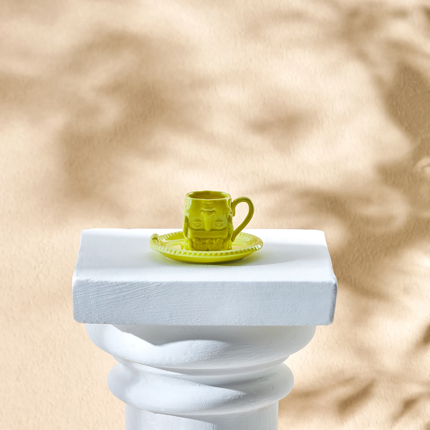 [153.09.01.2544] KARACA X İST COLLECTION MEDUSA TURKISH COFFEE CUP YELLOW