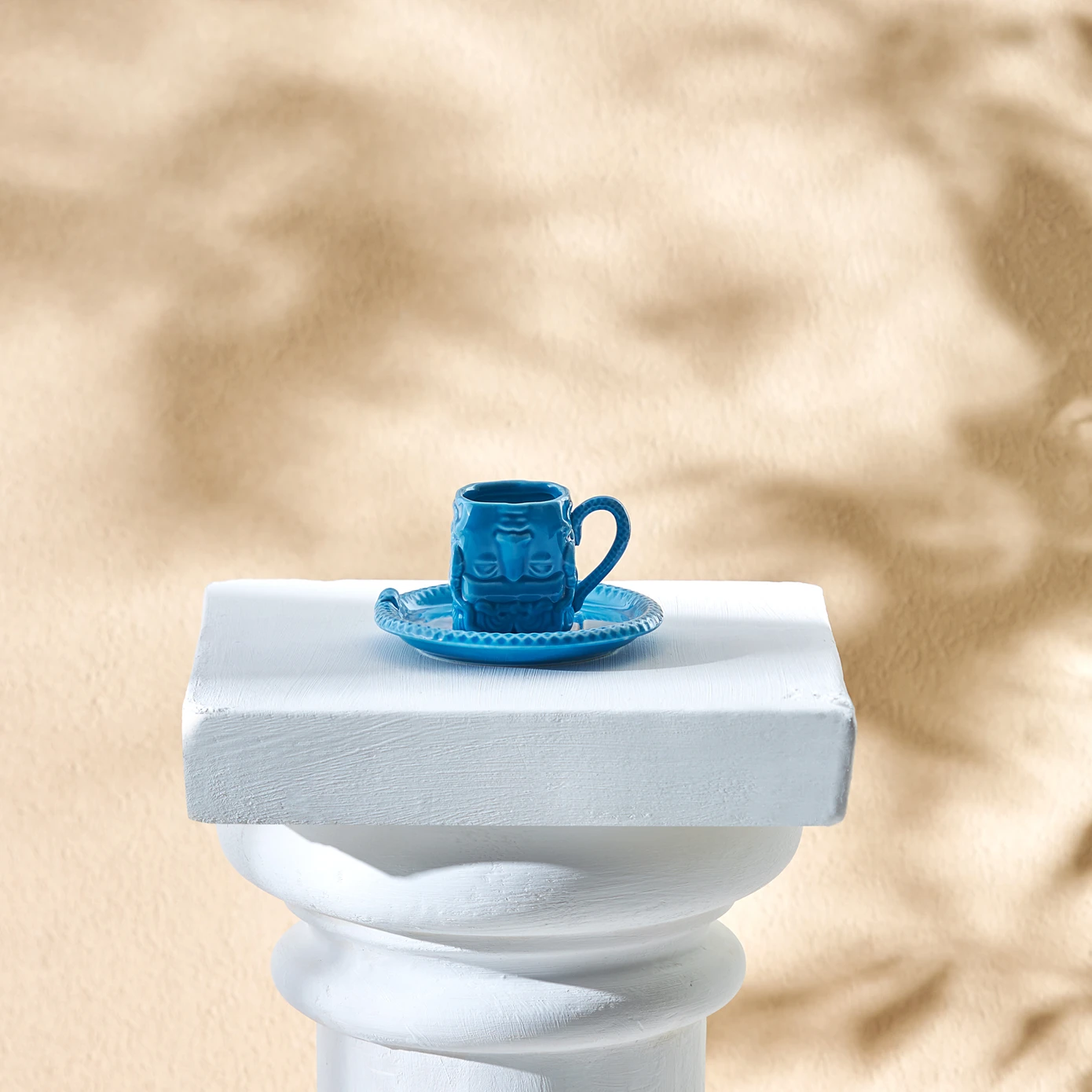 [153.09.01.2541] KARACA X IST COLLECTION MEDUSA TURKISH COFFEE CUP BLUE